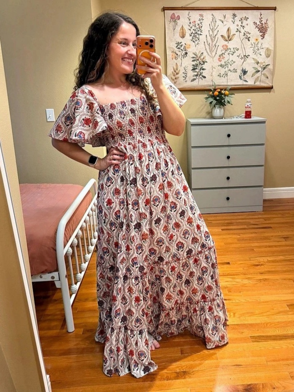 Sachin & Babi X Dillards Paloma Paisley Maxi Dress in White & Red Size 2